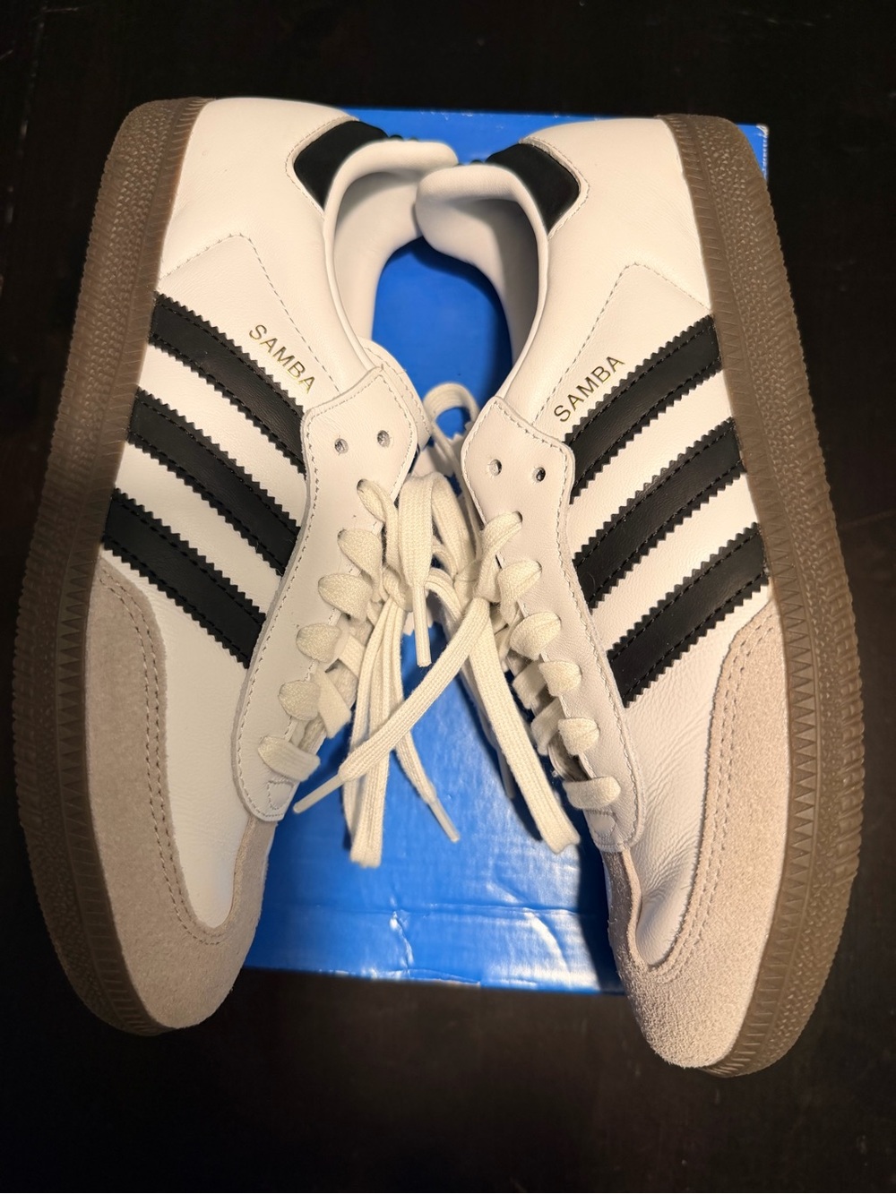 Adidas OG Samba White & Black Leather Sneakers women’s size7